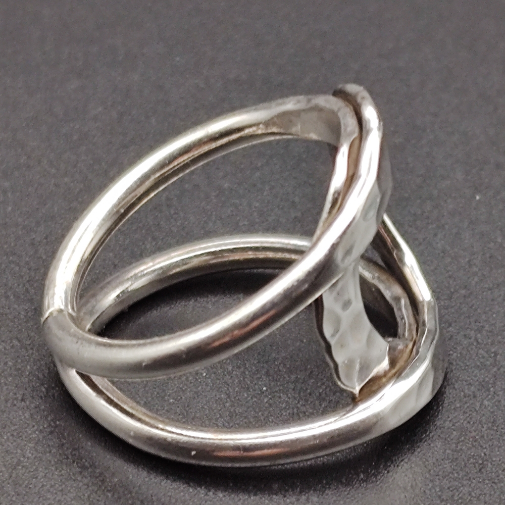 Sterling Silver Hammered Ring - image 3